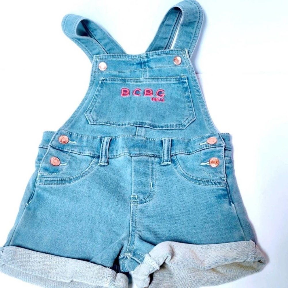 BCBGirls Overall Shorts Size 5  One piece with pockets and buttons